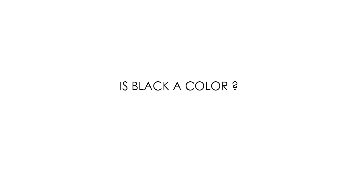 Is black a color